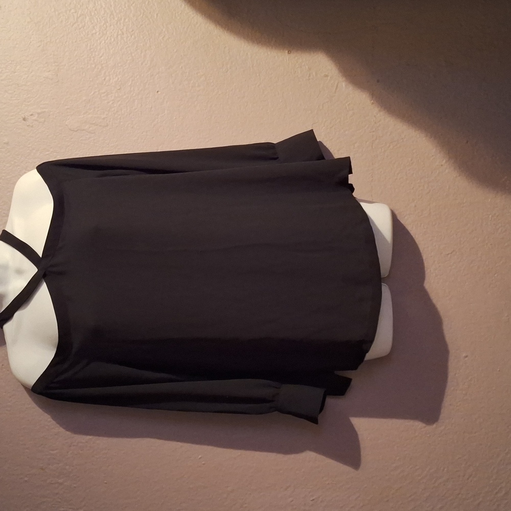 LOFT Chic Black Halter Blouse